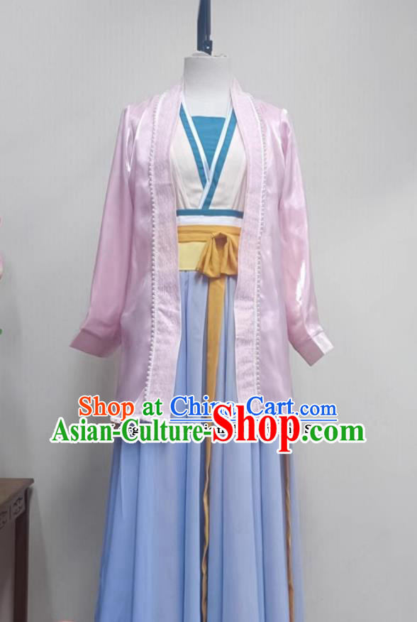 Chinese Classical Dance Jin Zhao Hua Kai Costume Women Group Performance Dress China Han Tang Dance Clothing