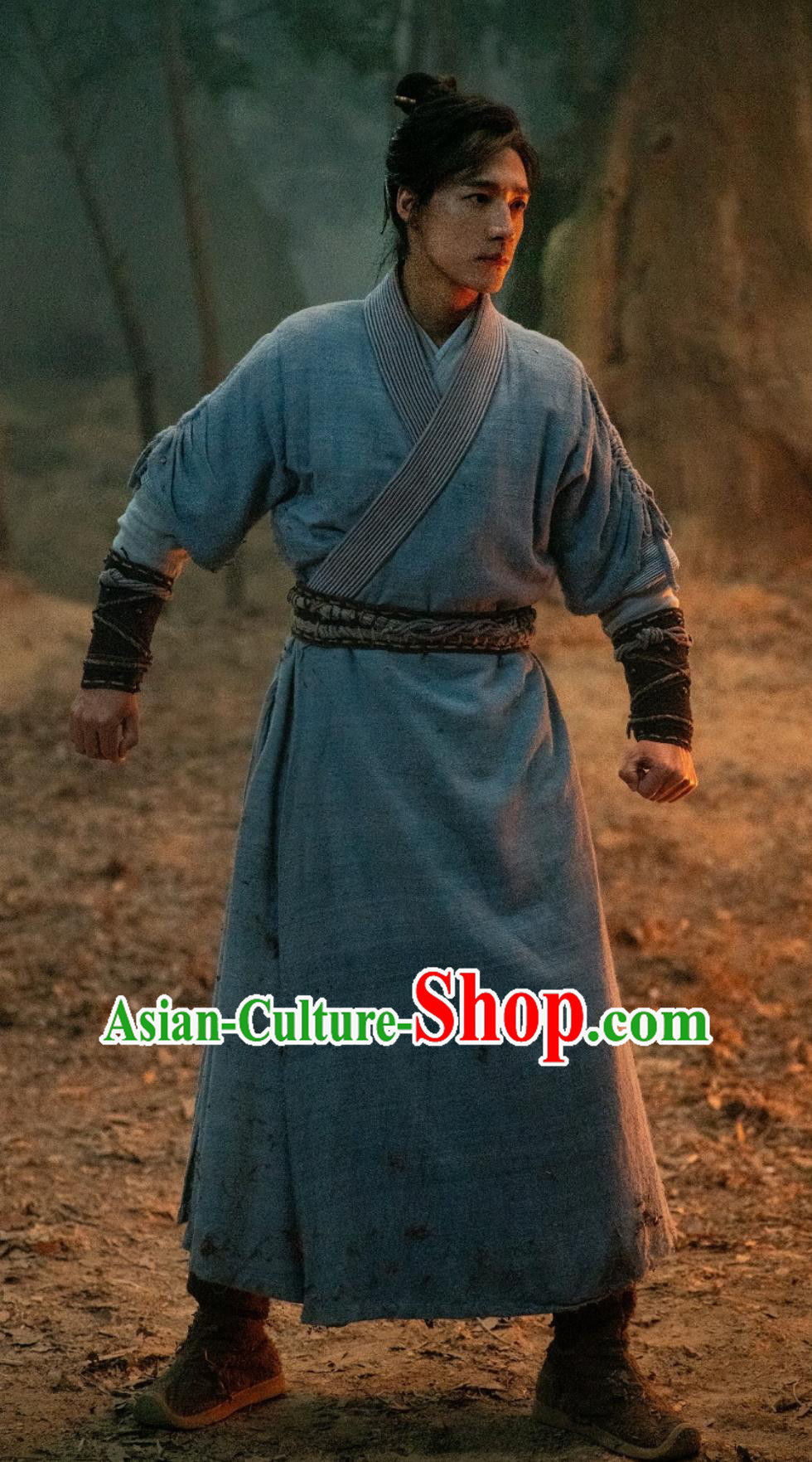 Chinese Wuxia TV Series The Legend of Heroes Warrior Guo Jing Clothing Ancient China Young Warrior Costume