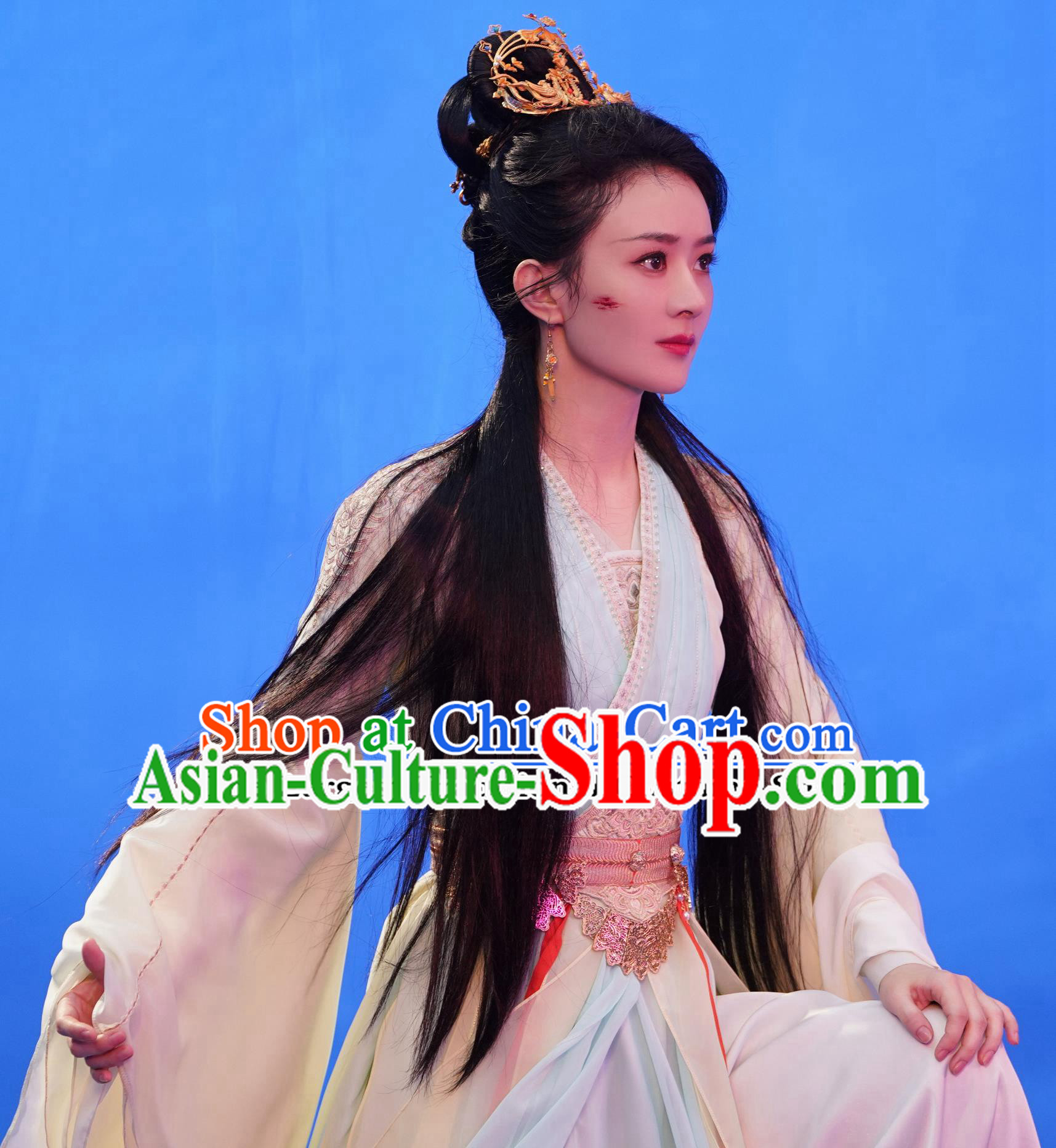 China 2024 TV Series The Legend of Shen Ancient Goddess Clothing Chinese Hanfu Heroine Zhao Liying Costumes