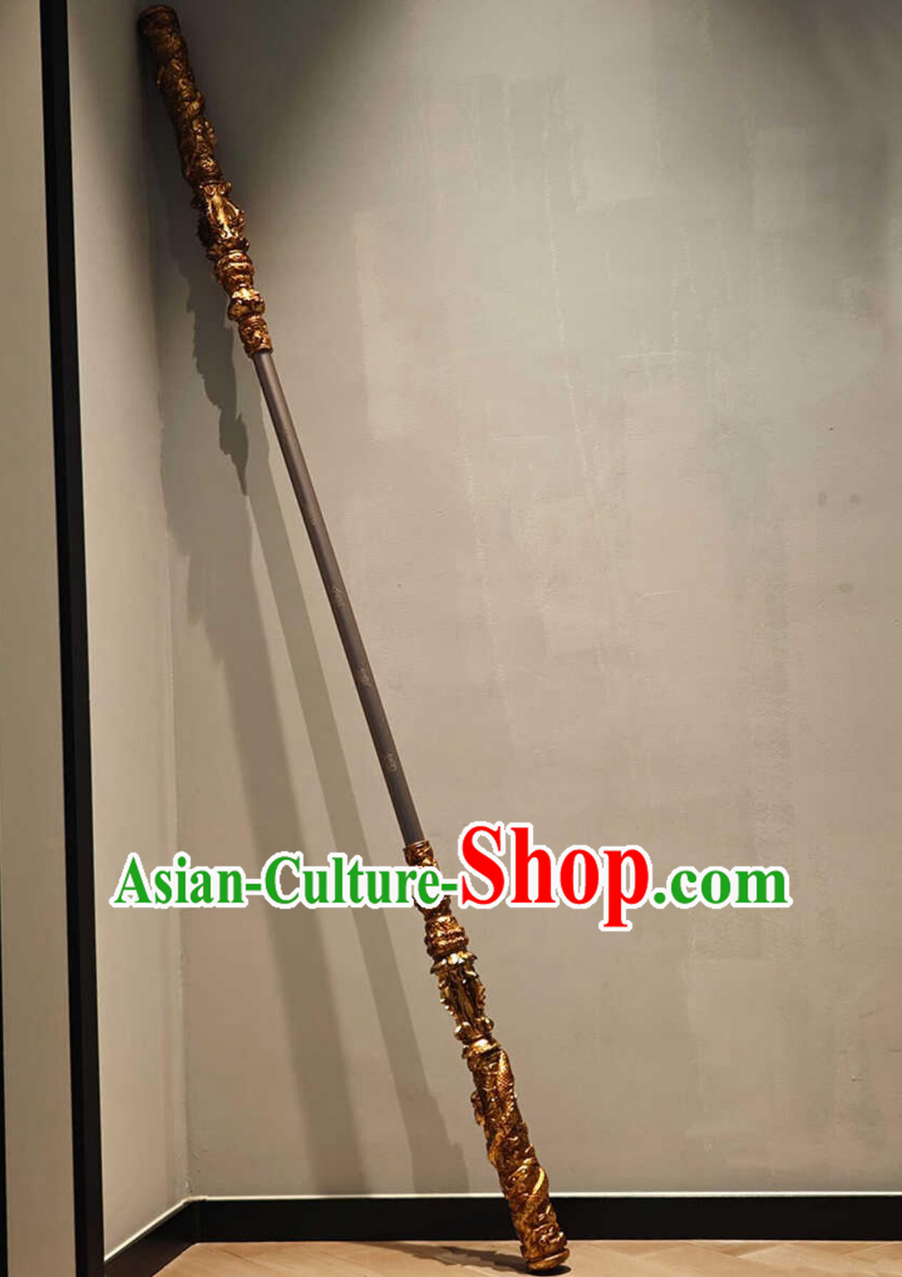 Handsome Monkey King Prop Jingu Bang Chinese Game Black Myth Wukong Scalable Golden Cudgel