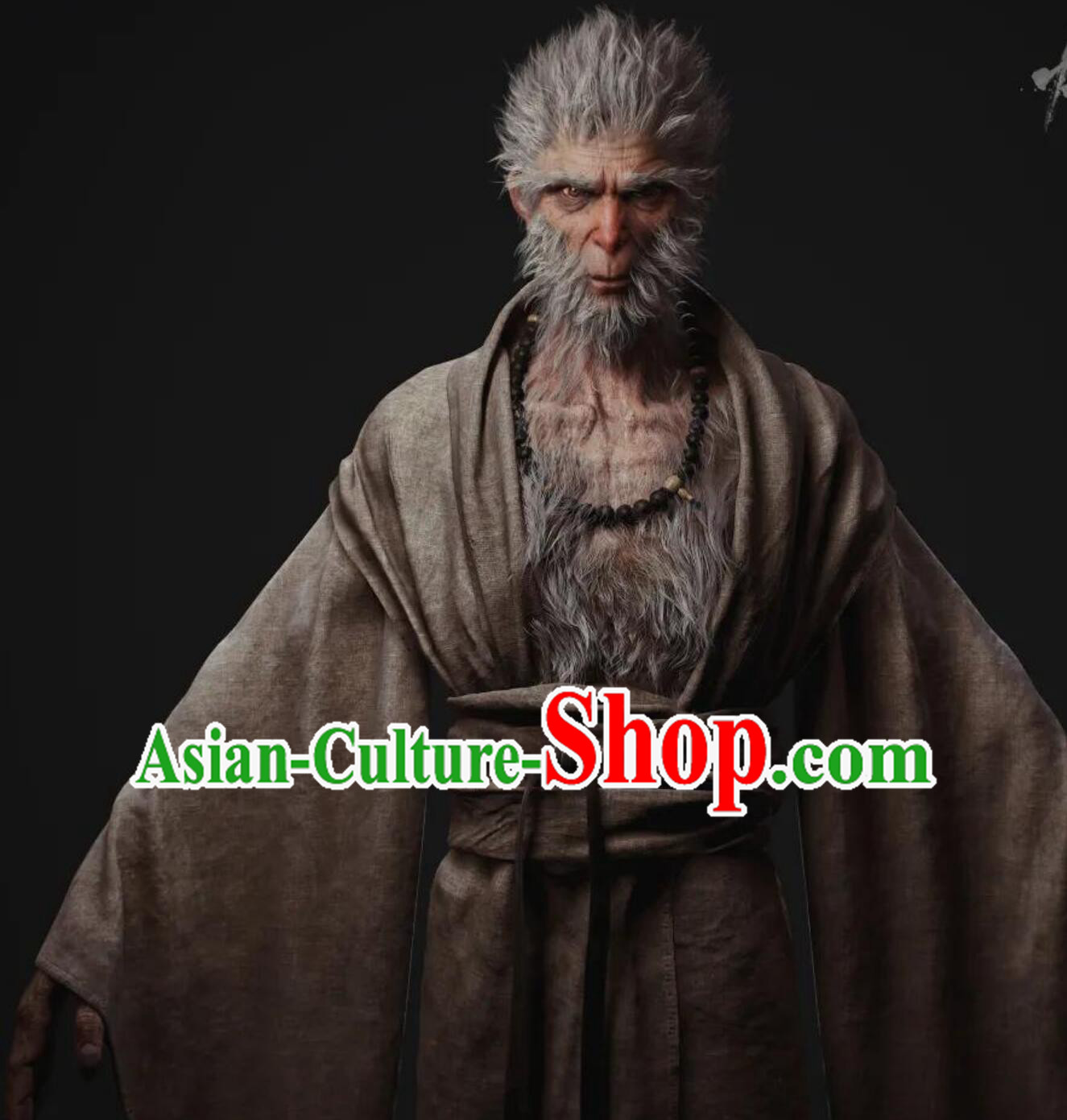 Chinese Game Black Myth Wukong Handsome Monkey King Costume Sun Wu Kong Robe