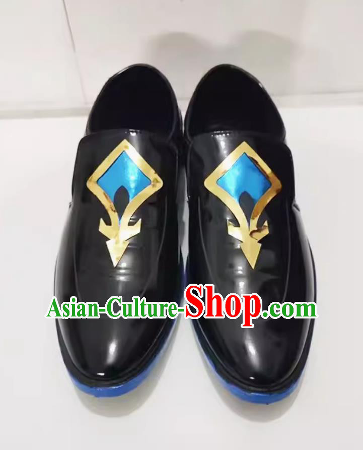 Collapse Star Dome Railway Sha Jin COS Shoes Leather Shoes Cosplay Male Shoes