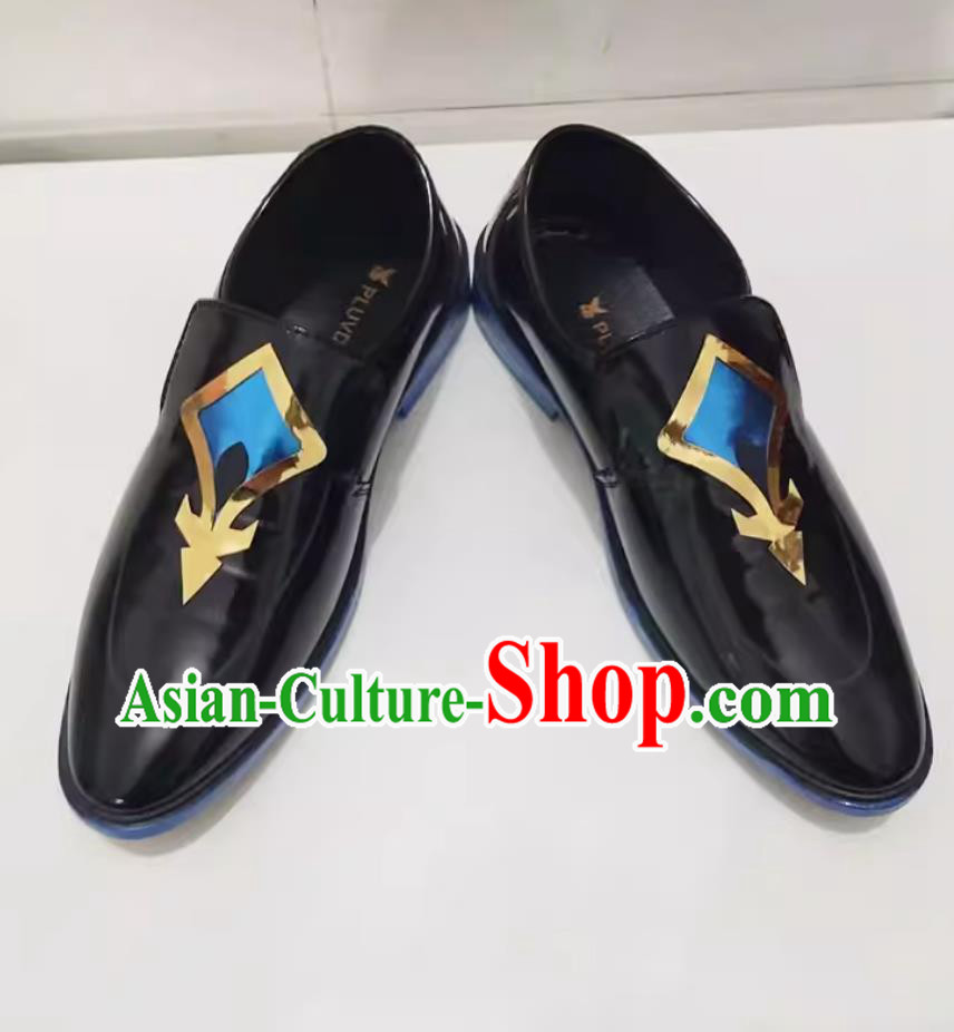 Collapse Star Dome Railway Sha Jin COS Shoes Leather Shoes Cosplay Male Shoes