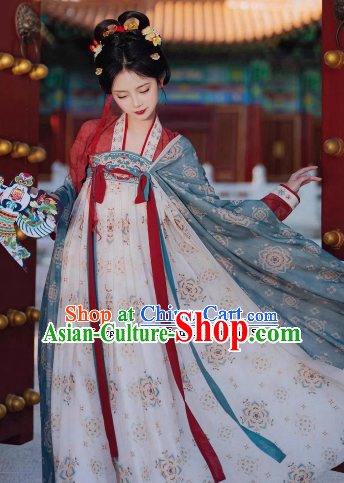 Chinese Hanfu Dress Ancient China Tang Dynasty Court Lady Clothing