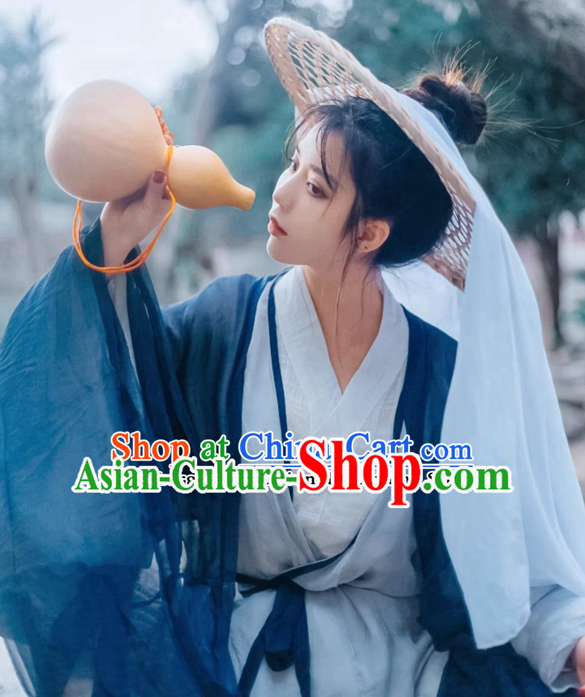 Chinese Wei Jin Dynasty Swordswoman Costume Wu Xia Hanfu Ancient China Heroine Dress