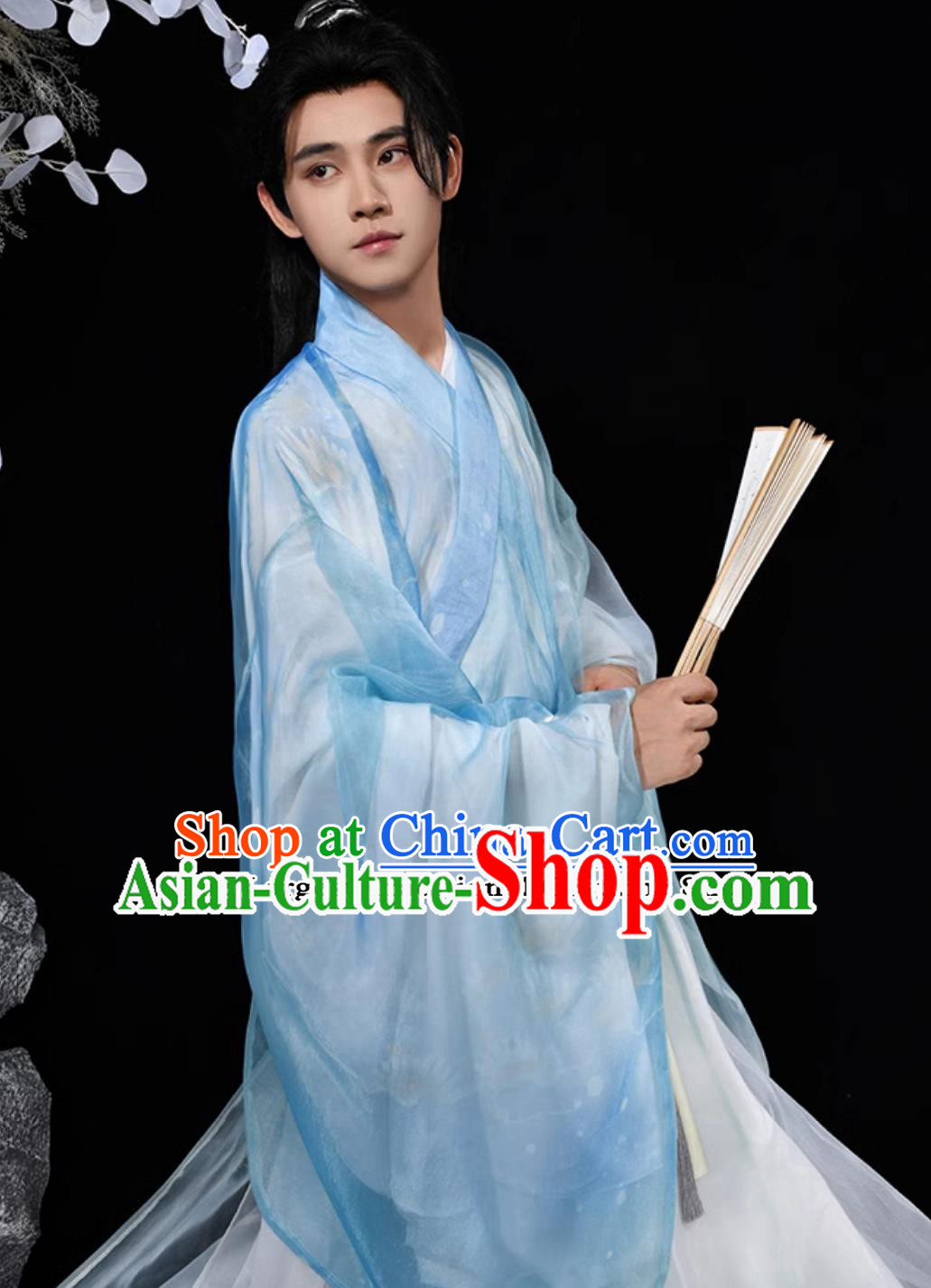 Chinese Ming Dynasty Hanfu Ancient Scholar Embroidered Costume China Traditional Male Clothing