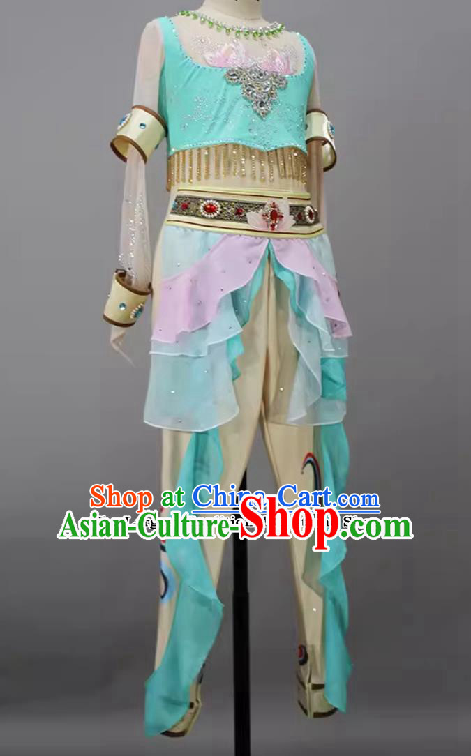 China Classical Dance Dress Child Solo Dance Costume Chinese Dunhuang Dance Clothing