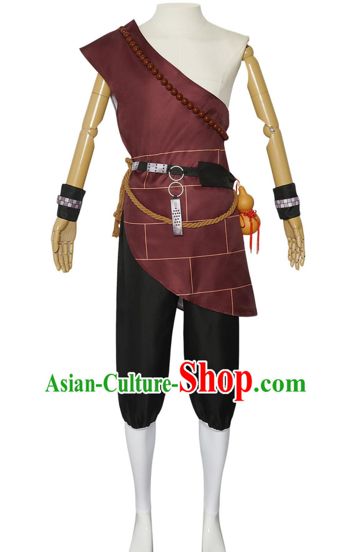 Black Myth Wukong Black Wind King Outfit Warrior Costume Ancient Chinese Monk Clothing