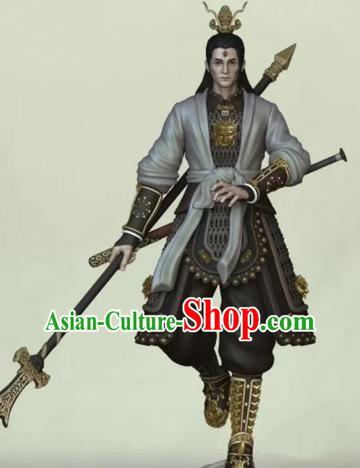 Black Myth Wukong Erlang God Armor Journey to the West Yang Jian Xian Sheng Zhen Jun Costumes Complete Set