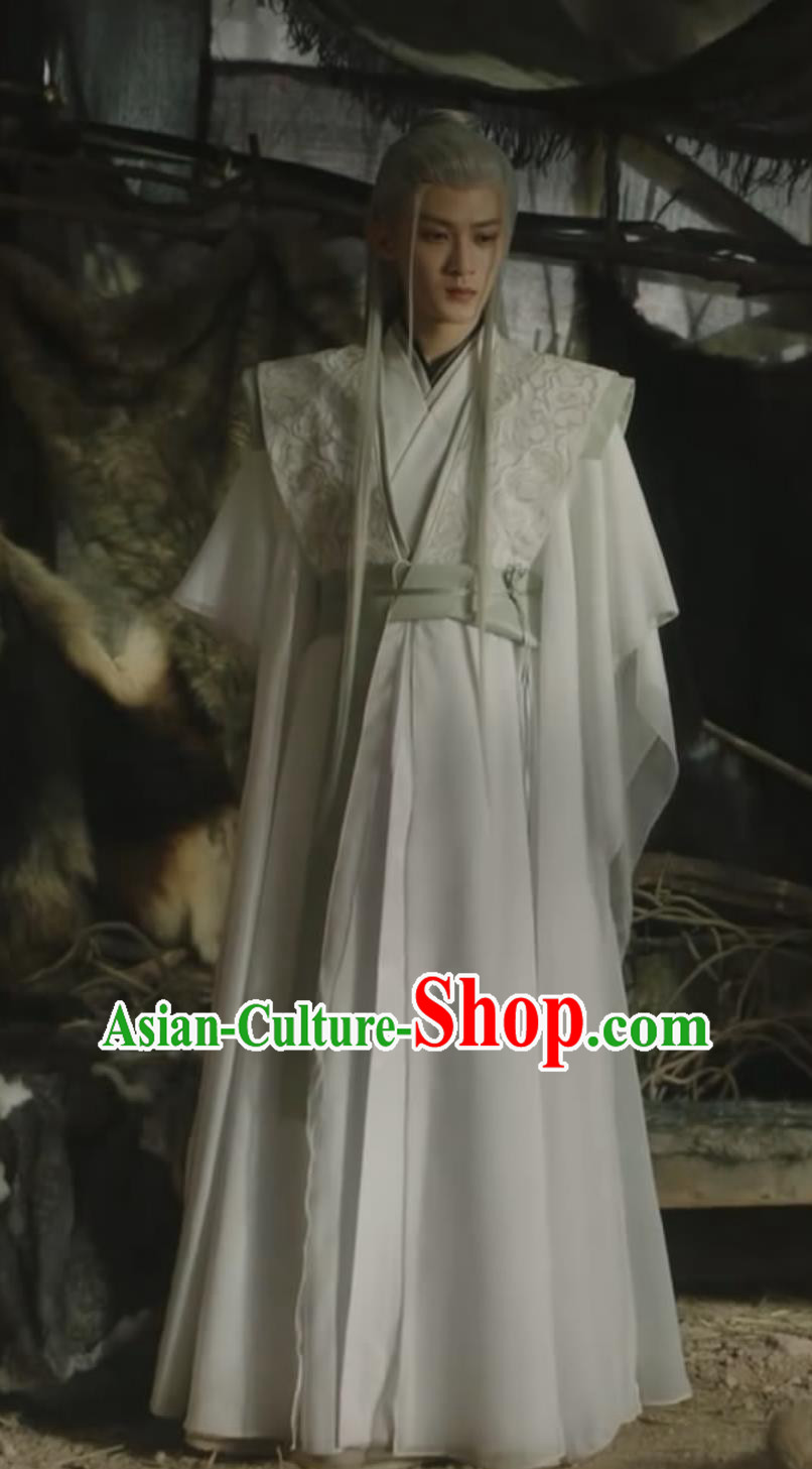 Chinese TV Drama Lost You Forever Demon King Xiang Liu Garment Costume Ancient China Swordsman Clothing Traditional Hanfu