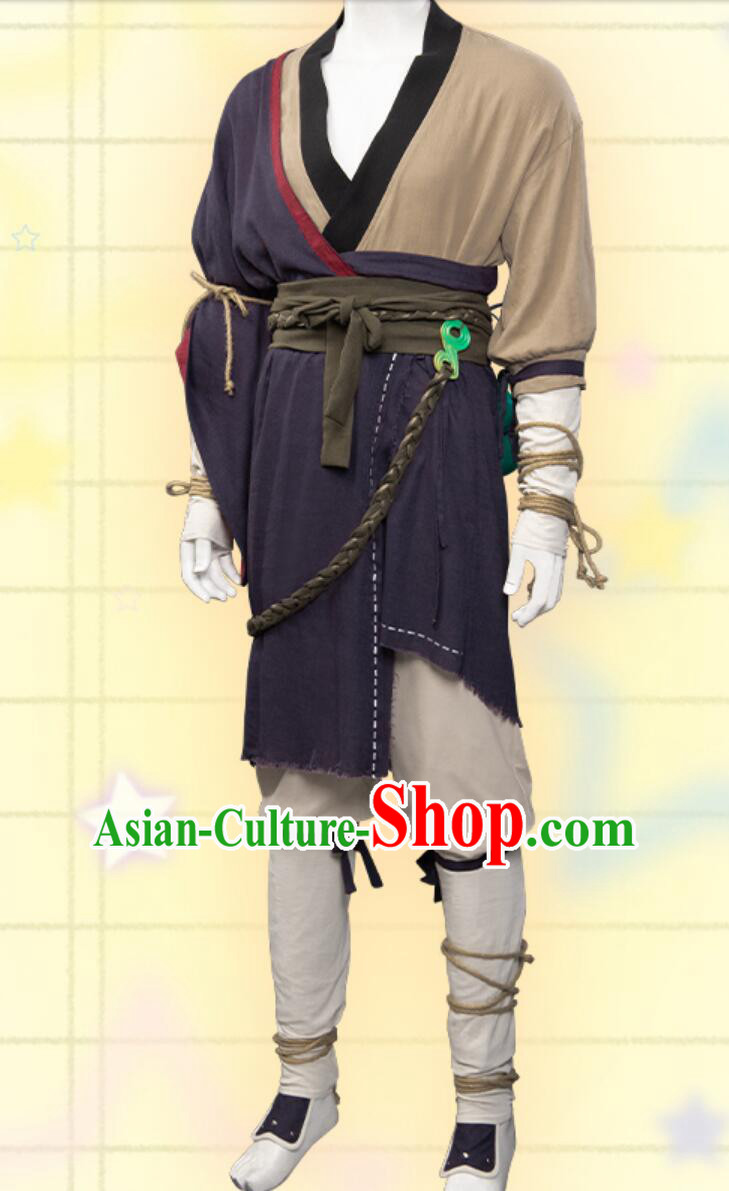 Black Myth Wukong Cosplay Tian Mingren Clothing Sun Wukong Outfit Halloween Costume