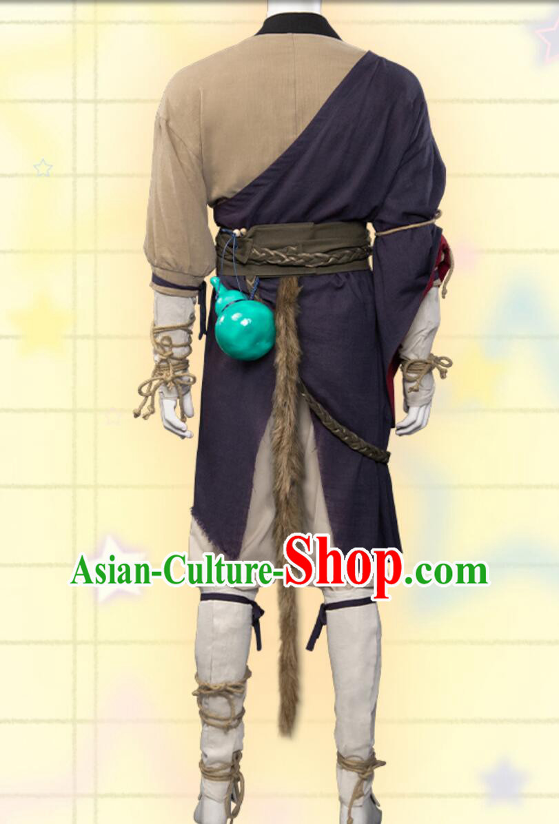 Black Myth Wukong Cosplay Tian Mingren Clothing Sun Wukong Outfit Halloween Costume