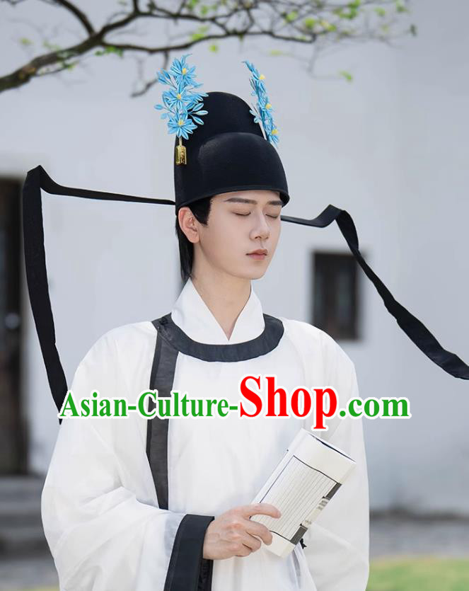 Chinese Ming Dynasty Scholar Hat Ancient China Civil Official Headwear Traditional Hanfu Headdress