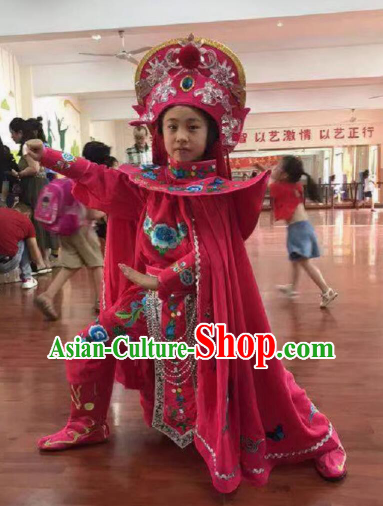 Chinese Bian Lian Mask Changing Clothing China Classical Mask Change Costumes Rosy Outfit and Hat Complete Set