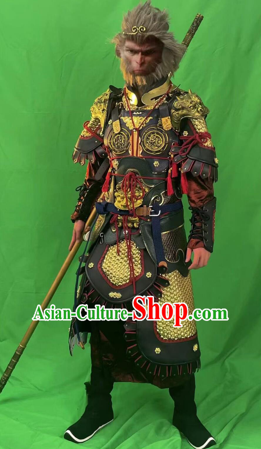 Black Myth Wukong Handsome Monkey King Armor Chinese Mythology Sun Wu Kong Costumes Complete Set