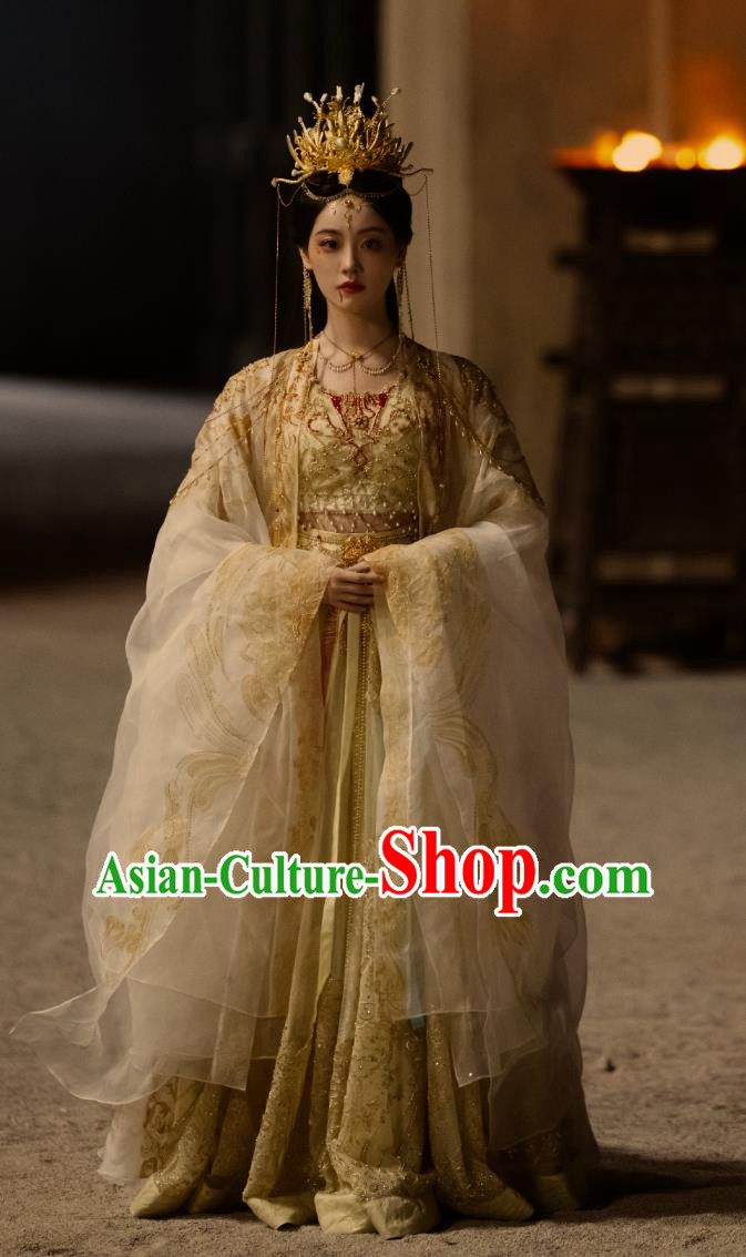 Ancient China Princess Clothing Chinese TV Series Fox Spirit Matchmaker Red Moon Pact Bu Tai Dress