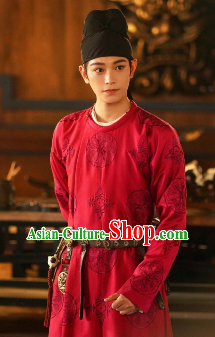 Chinese TV Series White Cat Legend Dali Temple Young Minister Li Bing Costume Ancient China Tang Dynasty Male Clothing