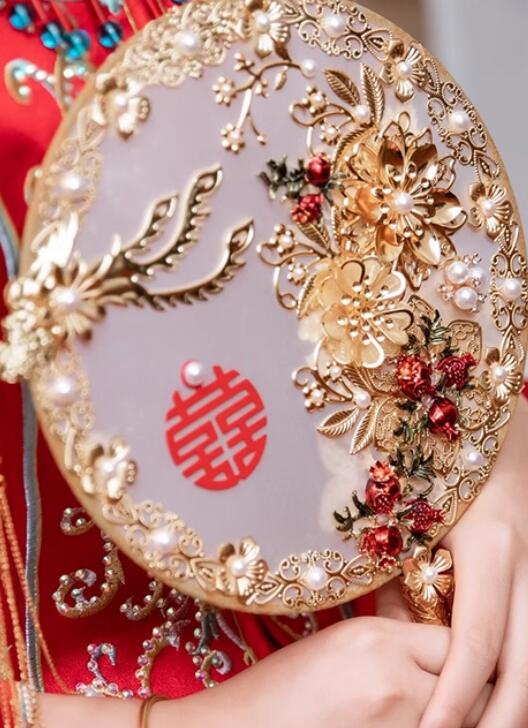 Handmade Chinese Bride Fan Bride Palace Fan