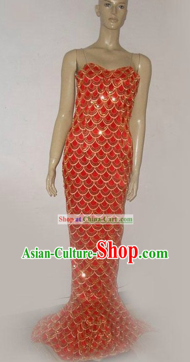 Chinese Mermaid Dance Costumes for Women