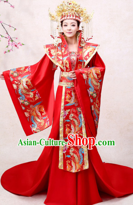 Ancient Chinese Empress Royal Dresses Imperial Princess Robe Clothes ...