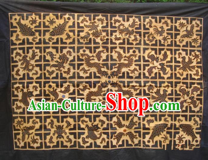 Traditional Chinese Miao Nationality Classic Hand Made Embroidery Flake