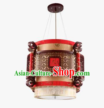 China Handmade Wood Ceiling Lantern Traditional Hanging Lanterns Palace Lamp