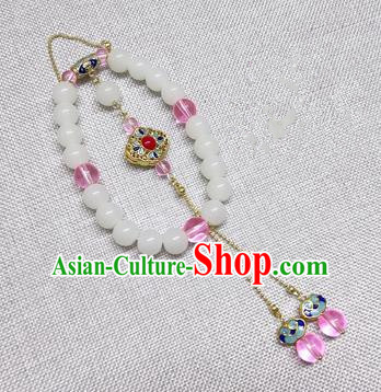 Chinese Traditional Hanfu Pendant Palace Brooch Accessories Ancient Qing Dynasty Queen Breastpin for Women