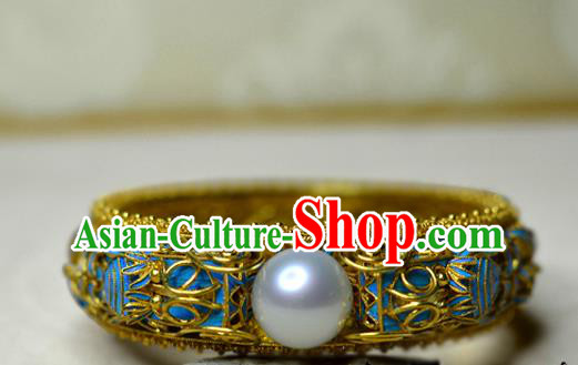 China National Filigree Bracelet Jewelry Traditional Handmade Cloisonne Bangle Accessories