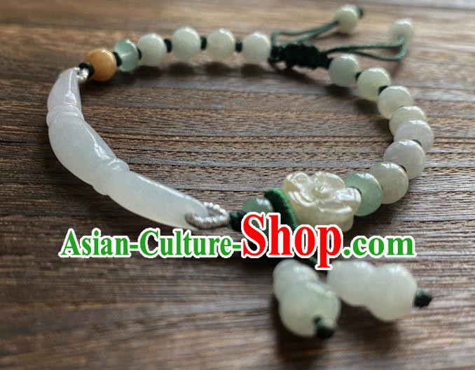 Chinese Traditional Wristlet Accessories Classical Hanfu Jade Bracelet