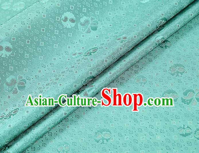 China Traditional Brocade Drapery Classical Cheongsam Green Silk Fabric