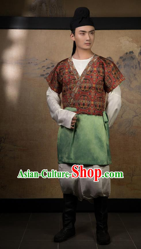 China Ancient Garment Traditional Tang Dynasty Swordsman Hufu Clothing