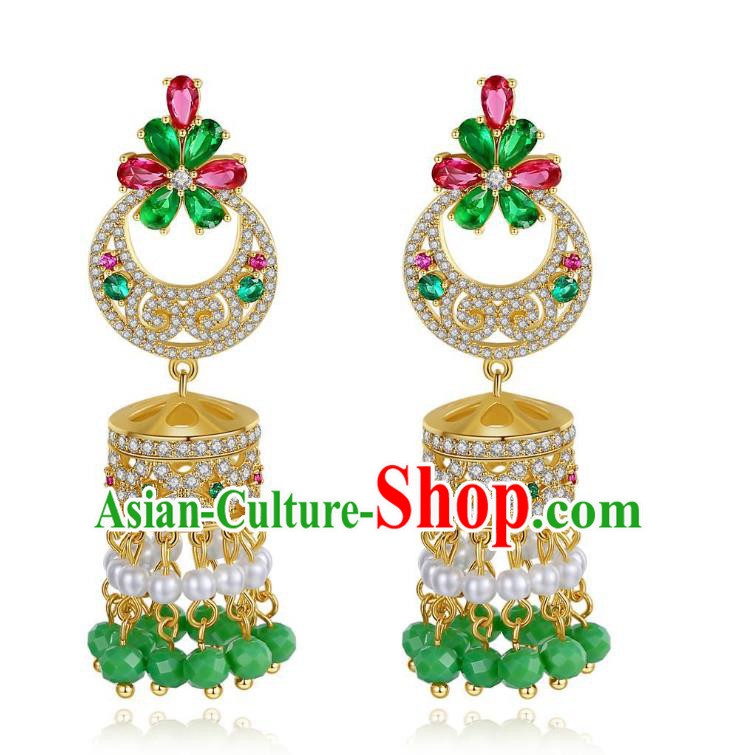 Asian Indian Belly Dance Earrings India Bollywood Princess Ear Accessories