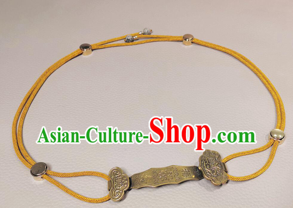 Chinese Cloak Hook Belt Clasp Top Handmade Metal Button Accessoriy