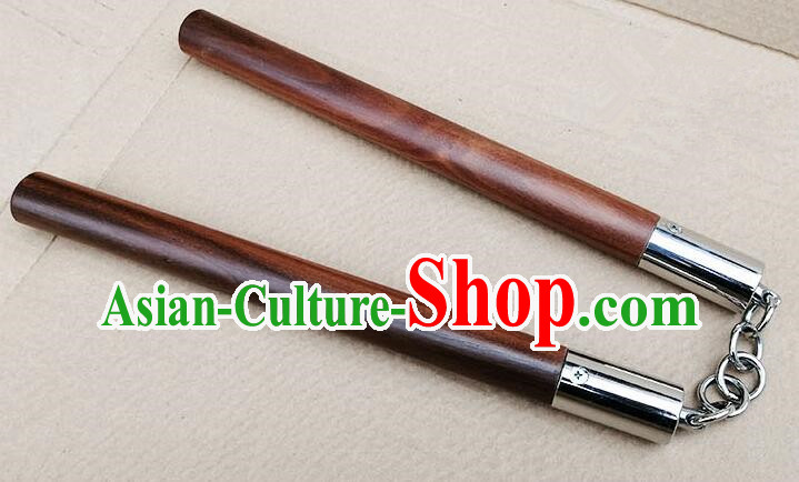 Chinese Martial Arts Nunchaku Kung Fu Nunchaka Top Iron Wood Nunchakus