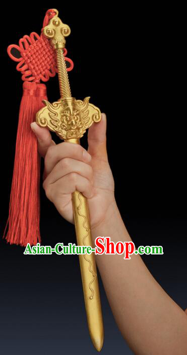 Handmade Brass Sword Traditional Taoism 7 Dipper Star Dagger