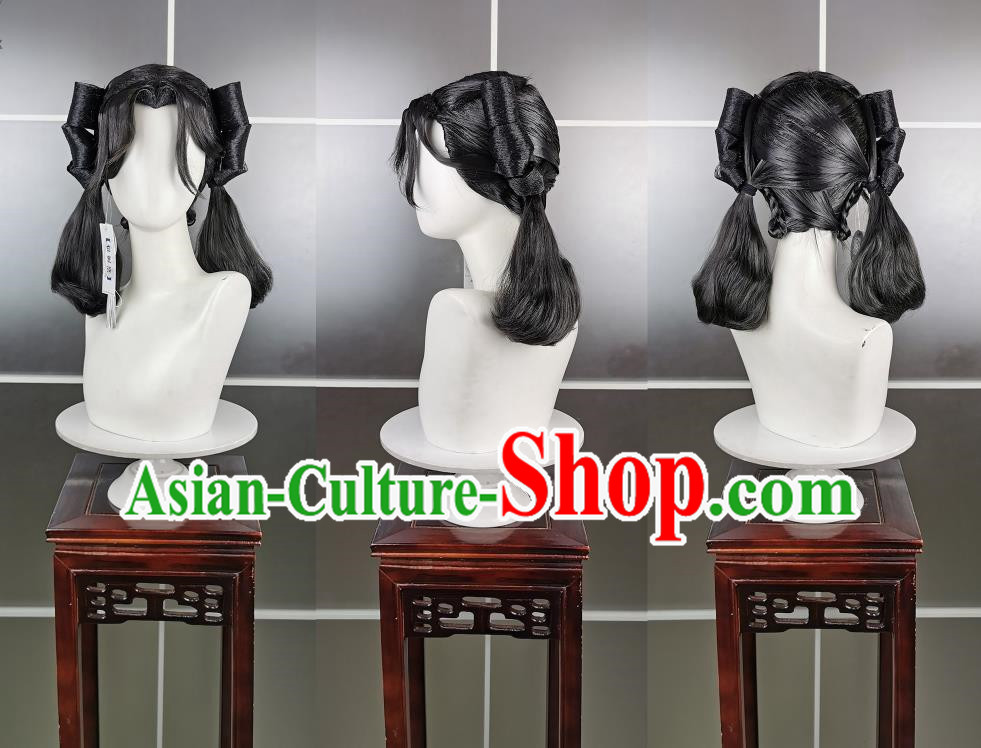 Five Poison Loli Chengji Poison Lolita Wig Headdress Jianwang 3 Jian San Cosplay Headwear Styling Hair