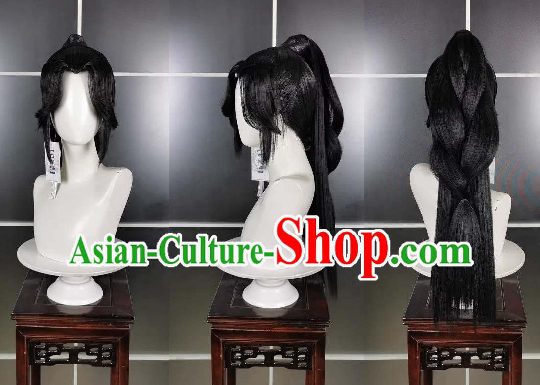 Hidden Sword Adult Chi Ming Er Shao Wig and Headdress Jianwang 3 Jian San Cosplay Headpiece