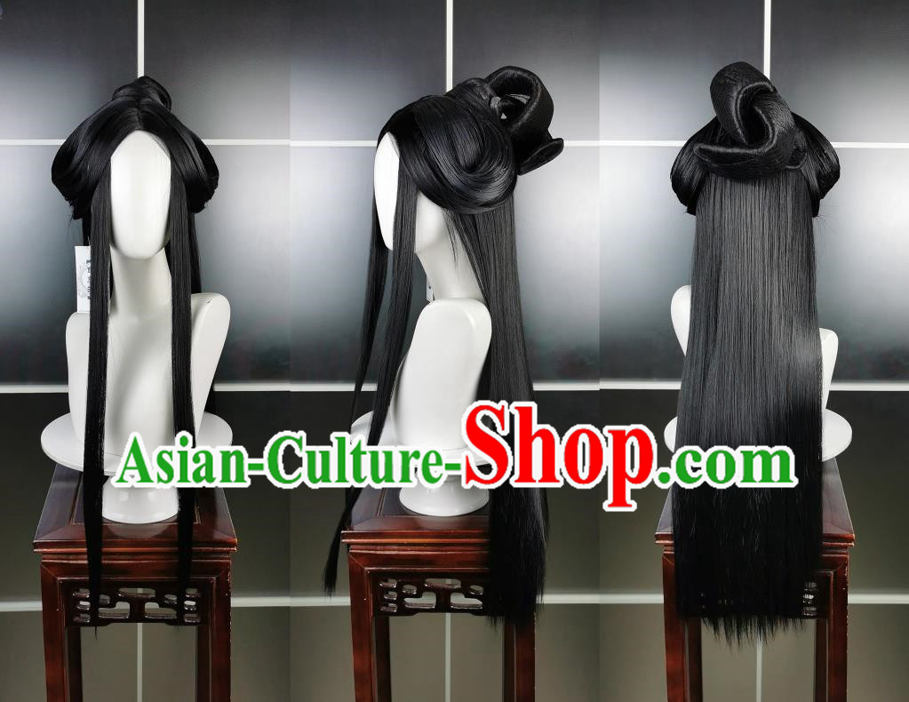 Hanfu Wig and Headdress For Women Full Costume Wig Full Head Hair