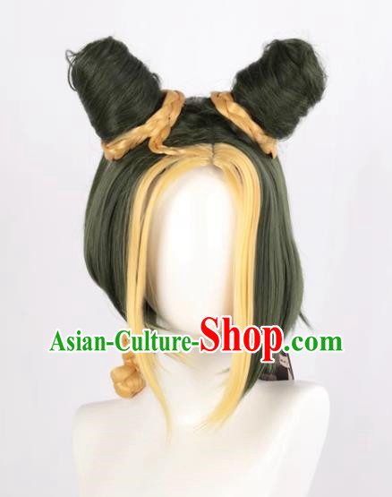 JOJO Bizarre Adventure Stone Sea Kujo Xu Lun Style Cosplay Anime Wig