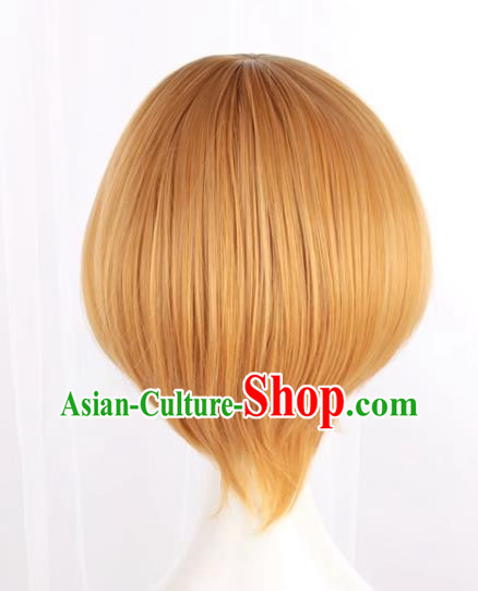 Kise Ryota COS Anime Wig Yellow Short Straight Hair Men's Short Hair Cosplay Wig