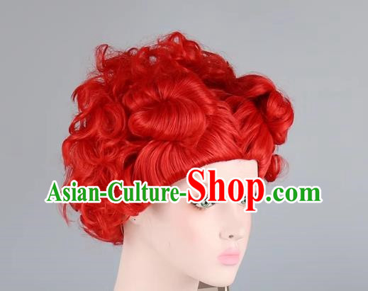 Red Queen Cosplay Anime Wig