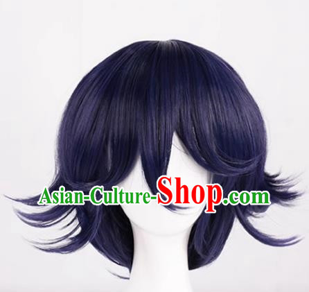 New Danganronpa V3 Ouma Kokichi Black And Purple Gradient Color Style Reversed Cos Wig