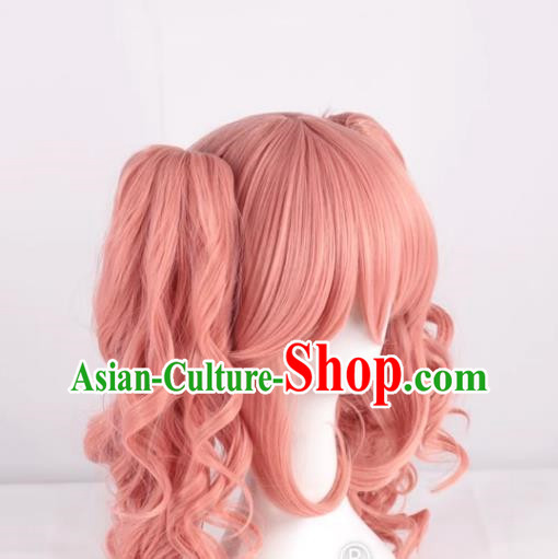 Tamamo Mae FGO Tamamo Cat Fate Double Ponytail JK Uniform Cosplay Wig