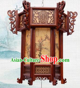 Handmade Wood Lamp China Classical Palace Lantern New Year Lantern