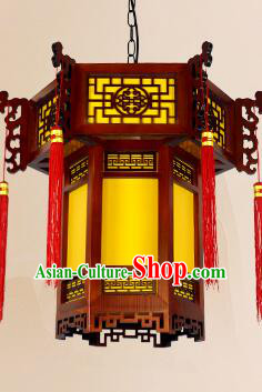 Handmade Wood Lamp China Classical Palace Lantern New Year Lantern