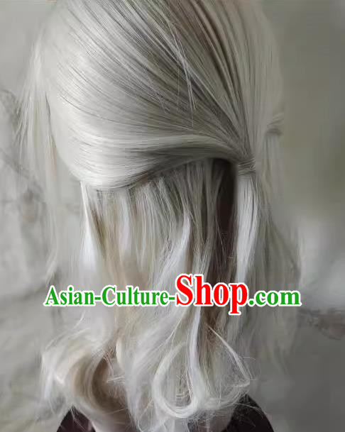 Wig Front Lace Hand Hook Wolf Tail Cos Customized Headgear