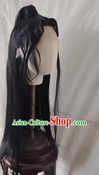 Wig Costume Female Chi Ming Dao Niang Hair Customized Long Hair Half Tied Without Tip Front Hand Hook Lace Headgear Props