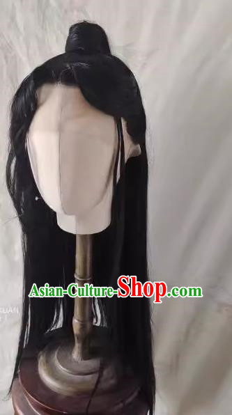 Wig Costume Female Chi Ming Dao Niang Hair Customized Long Hair Half Tied Without Tip Front Hand Hook Lace Headgear Props