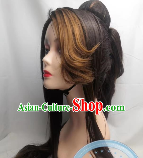 COSPLAY Cookie Run Kingdom Caramel Arrow Anime Wig