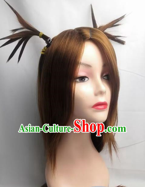 Boruto Akimichi Chocho Pigtail Cosplay Wig